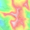 Telluride Peak topographic map, elevation, terrain