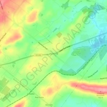 Aquetong topographic map, elevation, terrain