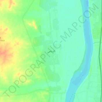 Kadabas topographic map, elevation, terrain