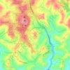 El Tigre topographic map, elevation, terrain