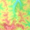 Monday topographic map, elevation, terrain