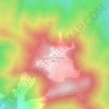 Glass Mountain topographic map, elevation, terrain