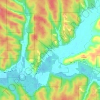 Story topographic map, elevation, terrain
