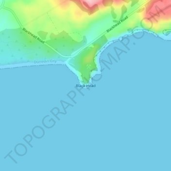 Black Head topographic map, elevation, terrain