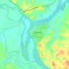 Buenos Aires topographic map, elevation, terrain