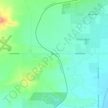 Baseline topographic map, elevation, terrain