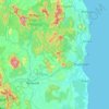 Ulu Tembeling topographic map, elevation, terrain
