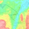 Hardisty topographic map, elevation, terrain