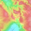 Les Aires Longues topographic map, elevation, terrain