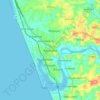 Kasaragod topographic map, elevation, terrain