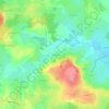 Les Molles topographic map, elevation, terrain