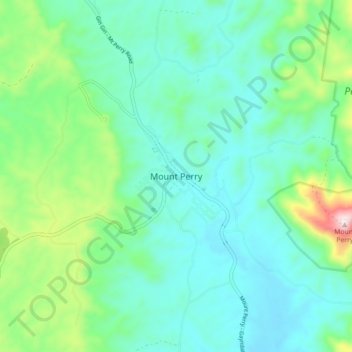 Mount Perry topographic map, elevation, terrain