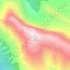 Tangle Ridge topographic map, elevation, terrain