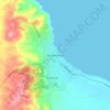 Dunsborough topographic map, elevation, terrain