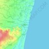 Cuddalore topographic map, elevation, terrain