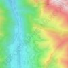 Cazaux-Dessus topographic map, elevation, terrain