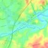 Grantham topographic map, elevation, terrain
