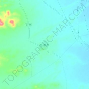 Tirsingra topographic map, elevation, terrain