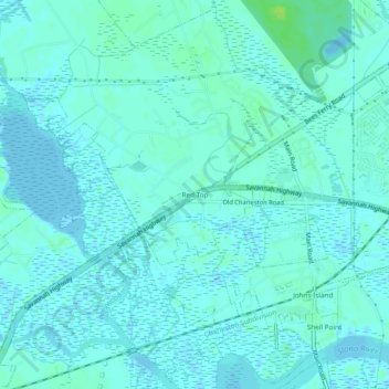 Red Top topographic map, elevation, terrain