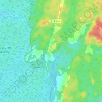 Stret topographic map, elevation, terrain