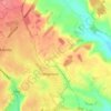 Cockernhoe topographic map, elevation, terrain