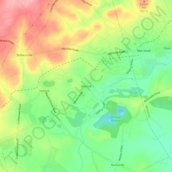 Ormrod topographic map, elevation, terrain