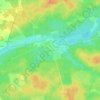 Le Bourg topographic map, elevation, terrain