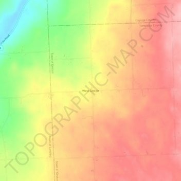 West Groton topographic map, elevation, terrain