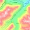 Santa Fe topographic map, elevation, terrain