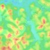 Kong topographic map, elevation, terrain