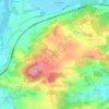 Knocking topographic map, elevation, terrain