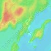 Paint Lake topographic map, elevation, terrain