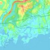 Branford topographic map, elevation, terrain