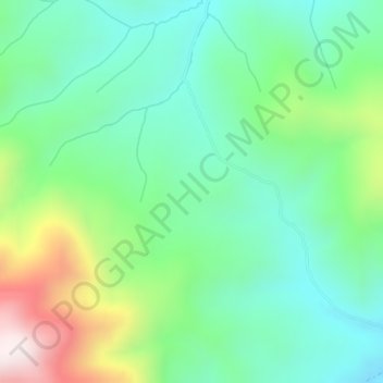 Rocky Mountains topographic map, elevation, terrain