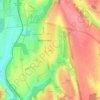 Újfalu topographic map, elevation, terrain