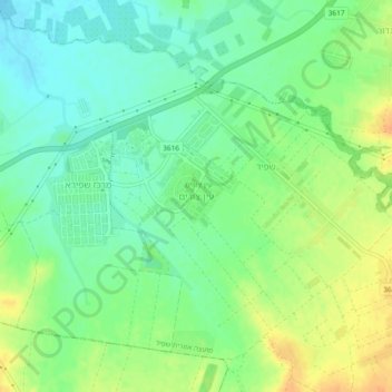 Ein Zurim topographic map, elevation, terrain