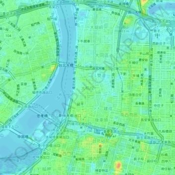 Twatutia topographic map, elevation, terrain