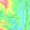 Handley topographic map, elevation, terrain