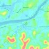 Vazhakkad topographic map, elevation, terrain