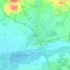 Skjern topographic map, elevation, terrain