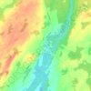 Warsaw topographic map, elevation, terrain