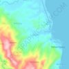 Cabascan topographic map, elevation, terrain