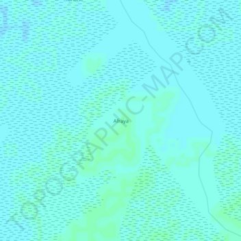 Afraya topographic map, elevation, terrain