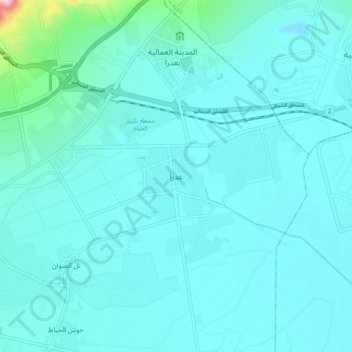 Adra topographic map, elevation, terrain