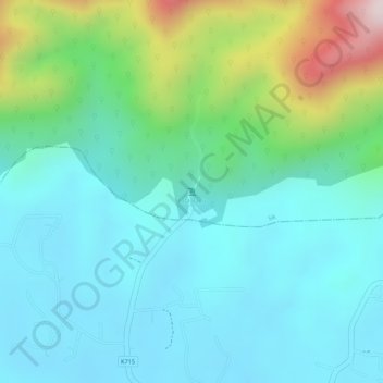 Lata Bayu topographic map, elevation, terrain