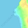 Portu Suedda topographic map, elevation, terrain