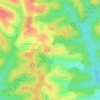 Adanwomase topographic map, elevation, terrain