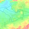 Hwange topographic map, elevation, terrain