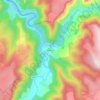 Cantobre topographic map, elevation, terrain