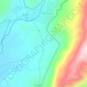 Las Catorce topographic map, elevation, terrain